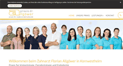 Desktop Screenshot of praxis-dr-allgoewer.de
