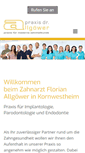 Mobile Screenshot of praxis-dr-allgoewer.de