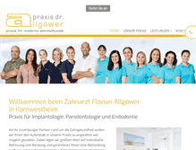 Tablet Screenshot of praxis-dr-allgoewer.de